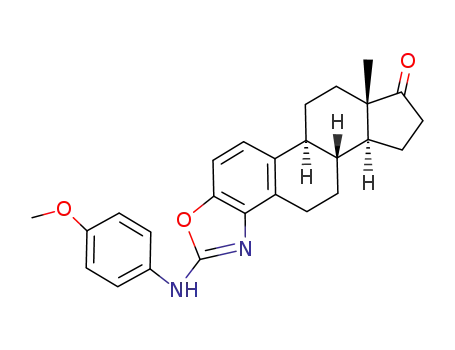 (5bS,7aS,10aS,10bR)-2-(4-Methoxy-phenylamino)-7a-methyl-5b,6,7,7a,9,10,10a,10b,11,12-decahydro-3-oxa-1-aza-dicyclopenta[a,i]phenathren-8-one