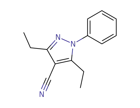 1H-Pyrazole-4-carbonitrile, 3,5-diethyl-1-phenyl-