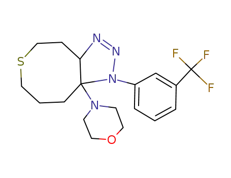 1-(3-Trifluoromethylphenyl)-9a-morpholino-1,3a,4,5,7,8,9,9a-octahydrothiocino<4,5-d>-1,2,3-triazole