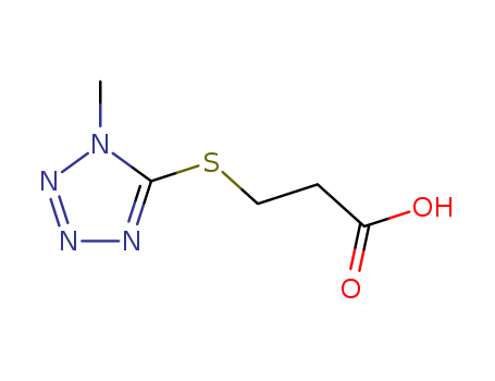 3-[(1-methyl-1H-tetrazol-5-yl)thio]propanoic acid(SALTDATA: FREE)