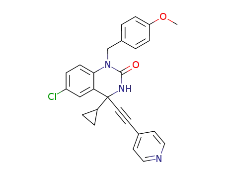 6-Chloro-4-cyclopropyl-1-(4-methoxy-benzyl)-4-pyridin-4-ylethynyl-3,4-dihydro-1H-quinazolin-2-one