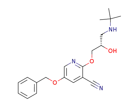 (S)-5-benzyloxy-2-(3-t-butylamino-2-hydroxypropoxy)nicotinonitrile