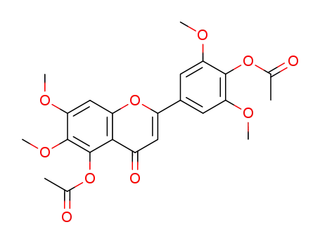 4H-1-Benzopyran-4-one,
5-(acetyloxy)-2-[4-(acetyloxy)-3,5-dimethoxyphenyl]-6,7-dimethoxy-