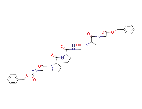{(S)-2-[2-({(S)-1-[(S)-1-(2-Benzyloxycarbonylamino-acetyl)-pyrrolidine-2-carbonyl]-pyrrolidine-2-carbonyl}-amino)-acetylamino]-propionylamino}-acetic acid benzyl ester