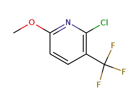 Molecular Structure of 136353-03-2 (2-Chloro-6-Methoxy-3-(trifluoroMethyl)pyridine)