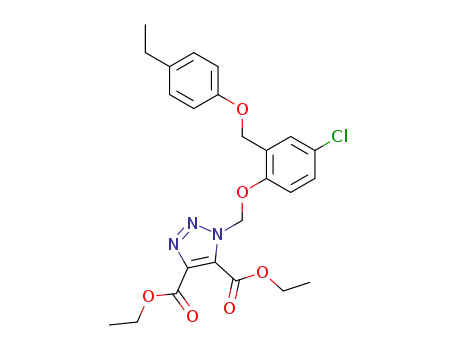 1H-1,2,3-Triazole-4,5-dicarboxylic acid,
1-[[4-chloro-2-[(4-ethylphenoxy)methyl]phenoxy]methyl]-, diethyl ester