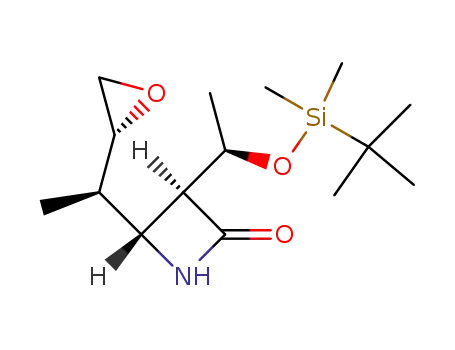 (3S,4R)-3-<(R)-1-tert-Butyldimethylsilyloxyethyl>-4-<(1R,2R)-2,3-epoxy-1-methylpropyl>-2-azetidinone