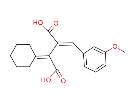 2-Cyclohexylidene-3-[1-(3-methoxy-phenyl)-meth-(E)-ylidene]-succinic acid