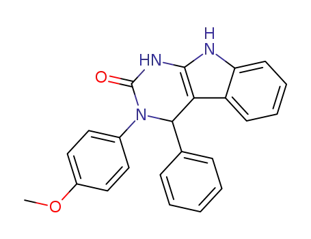 2-oxo-3-(p-methoxyphenyl)-4-phenyl-3,4-dihydropyrimido<4,5-b>indole