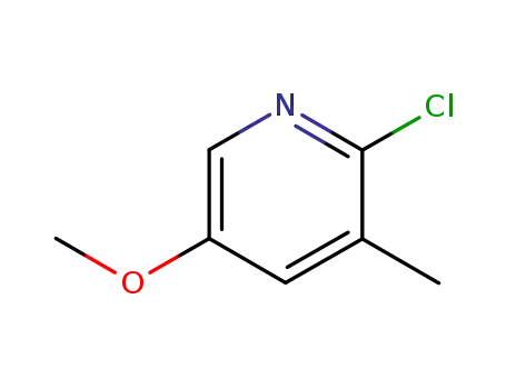 Molecular Structure of 74650-70-7 (2-Chloro-5-methoxy-3-methylpyridine)