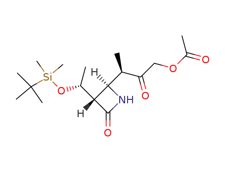 (3S,4R)-4-<(1R)-3-Acetoxy-1-methyl-2-oxopropyl>-3-<(R)-1-tert-butyldimethylsilyloxyethyl>-2-azetidinone