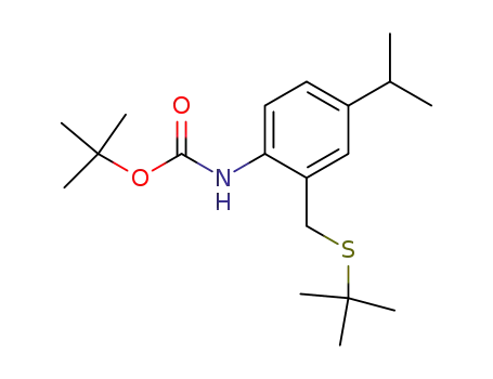 2-tert-butylthiomethyl-4-isopropyl-N-tert-butoxycarbonylaniline