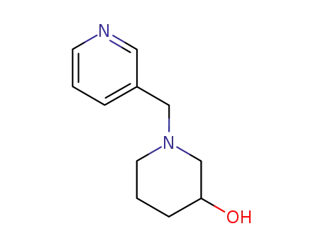 Molecular Structure of 130054-54-5 (1-(3-Pyridinylmethyl)-3-piperidinol)