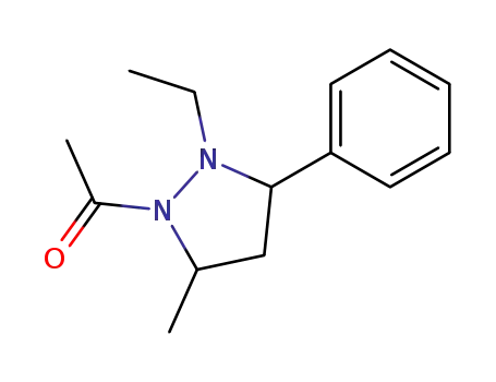 1-acetyl-2-ethyl-3-phenyl-5-methylpyrazolidine