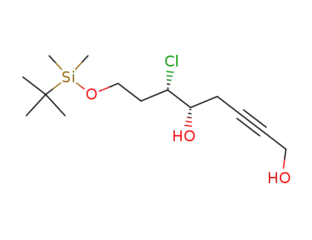 (5S,6S)-8-(tert-Butyl-dimethyl-silanyloxy)-6-chloro-oct-2-yne-1,5-diol