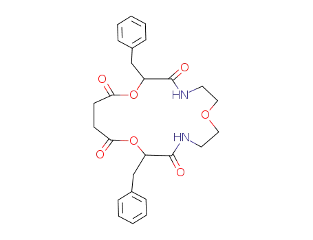 Molecular Structure of 74229-43-9 (9,16-Dibenzyl-1,7-diaza-4,10,15-trioxaheptadecane-8,11,14,17-tetraone)