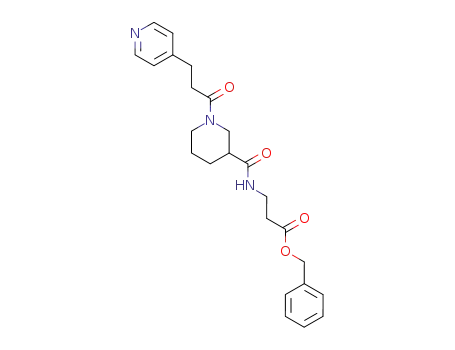 3-{[1-(3-Pyridin-4-yl-propionyl)-piperidine-3-carbonyl]-amino}-propionic acid benzyl ester