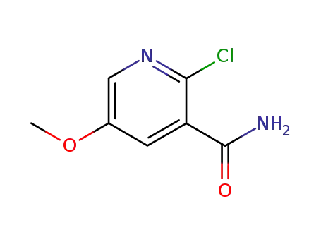 Molecular Structure of 74650-72-9 (2-chloro-5-methoxynicotinamide)