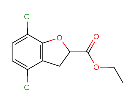 2-Benzofurancarboxylic acid, 4,7-dichloro-2,3-dihydro-, ethyl ester