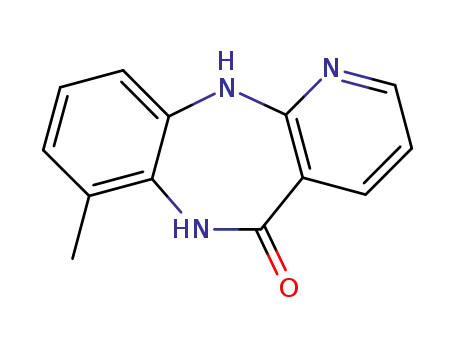 Molecular Structure of 132687-03-7 (7-methyl-6,11-dihydro-5H-pyrido[2,3-b][1,5]benzodiazepin-5-one)