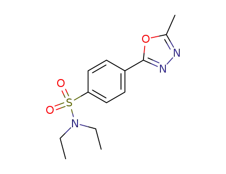 Benzenesulfonamide, N,N-diethyl-4-(5-methyl-1,3,4-oxadiazol-2-yl)-