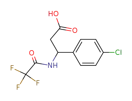 3-(4-Chlorophenyl)-3-(2,2,2-trifluoroacetamido)propanoic acid