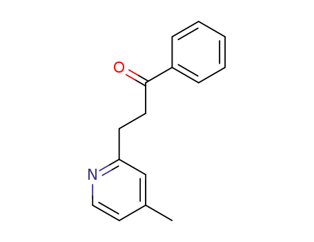 Molecular Structure of 132554-27-9 (3-(4-Methyl-pyridin-2-yl)-1-phenyl-propan-1-one)