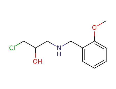 Molecular Structure of 878391-33-4 (2-Propanol, 1-chloro-3-[[(2-methoxyphenyl)methyl]amino]-)