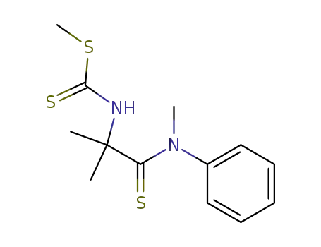 Molecular Structure of 160318-91-2 (S-methyl-N-<1-methyl-1-(N-methyl-N-phenylthiocarbamoyl)ethyl>dithiocarbamate)