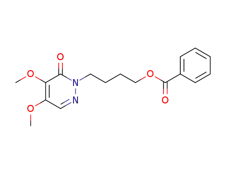 1-(4-benzoyloxybutyl)-4,5-dimethoxypyridazin-6-one
