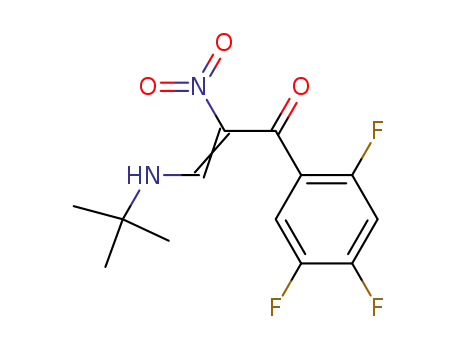3-(tert-butylamino)-2-nitro-1-(2,4,5-trifluorophenyl)-2-propen-1-one