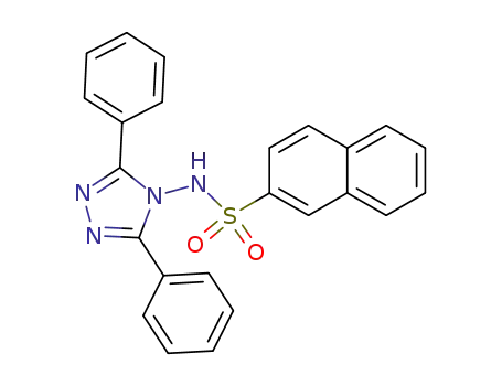 Molecular Structure of 93356-12-8 (2-Naphthalenesulfonamide, N-(3,5-diphenyl-4H-1,2,4-triazol-4-yl)-)