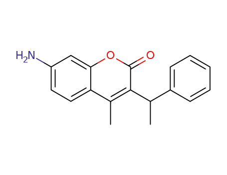 3-(1-phenylethyl)-4-methyl-7-aminocoumarin