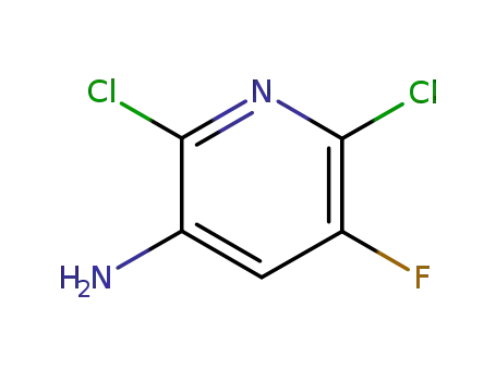 Molecular Structure of 152840-65-8 (3-Amino-2,6-dichloro-5-fluoropyridine)