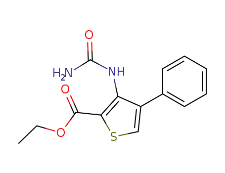 4-Phenyl-3-ureido-thiophene-2-carboxylic acid ethyl ester