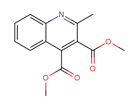 Molecular Structure of 58416-48-1 (3,4-Quinolinedicarboxylic acid, 2-methyl-, dimethyl ester)