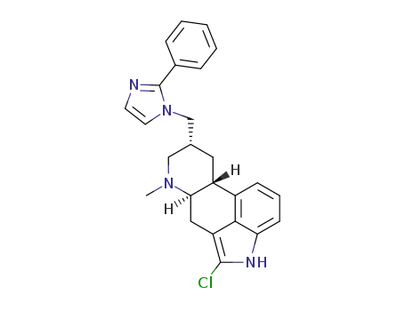 Molecular Structure of 162070-35-1 ((8alpha,10xi)-2-chloro-6-methyl-8-[(2-phenyl-1H-imidazol-1-yl)methyl]ergoline)