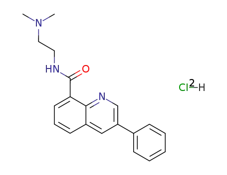 N-[2-(dimethylamino)ethyl]-3-phenylquinoline-8-carboxamide dihydrochloride