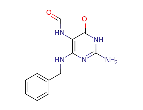 2-Amino-6-benzylamino-5-formamidopyrimidin-4-one
