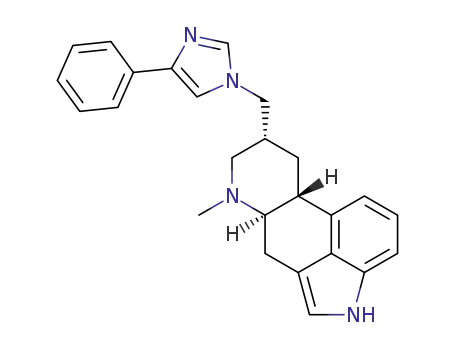 Molecular Structure of 160730-43-8 ((8beta,10xi)-6-methyl-8-[(4-phenyl-1H-imidazol-1-yl)methyl]ergoline)