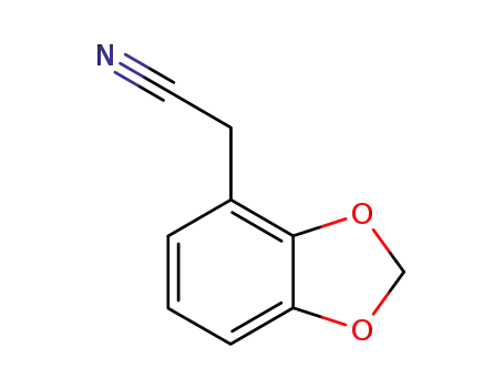 Molecular Structure of 84434-78-6 (1,3-Benzodioxole-4-acetonitrile)