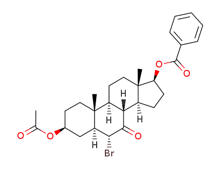3β-acetoxy-17β-benzoyloxy-6α-bromo-5α-androstan-7-one