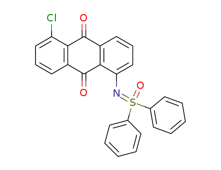 Molecular Structure of 85193-13-1 (1-S,S-diphenyl-N-(5-chloroanthraquinon-1-yl)sulfoximide)