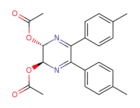 5,6-bis(p-methylphenyl)-2,3-diacetoxy-2,3-dihydropyrazine