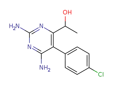 2,4-diamino-5-(4-chlorophenyl)-6-(1-hydroxyethyl)pyrimidine