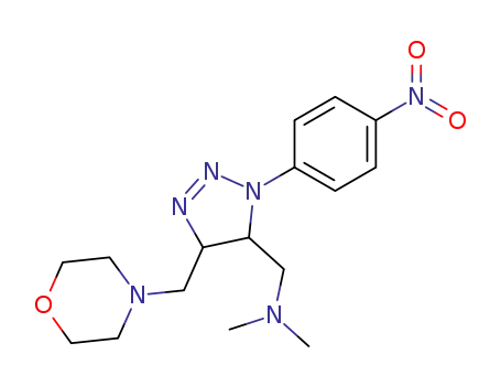 Dimethyl-[5-morpholin-4-ylmethyl-3-(4-nitro-phenyl)-4,5-dihydro-3H-[1,2,3]triazol-4-ylmethyl]-amine