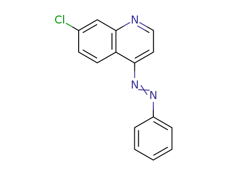 Molecular Structure of 90929-82-1 (Quinoline, 7-chloro-4-(phenylazo)-)