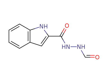 Molecular Structure of 64932-49-6 (1H-indole-2-carboxylic acid N<sup>2</sup>-formyl-hydrazide)