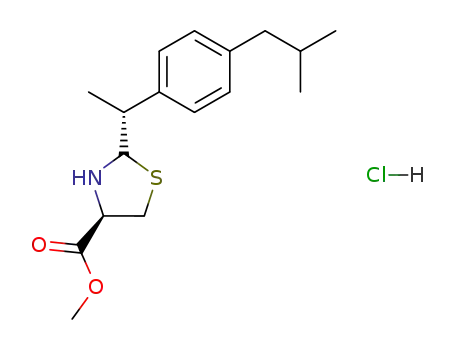 (R)-2-[(R)-1-(4-Isobutyl-phenyl)-ethyl]-thiazolidine-4-carboxylic acid methyl ester; hydrochloride