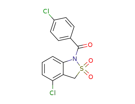 (4-Chloro-2,2-dioxo-2,3-dihydro-2λ<sup>6</sup>-benzo[c]isothiazol-1-yl)-(4-chloro-phenyl)-methanone